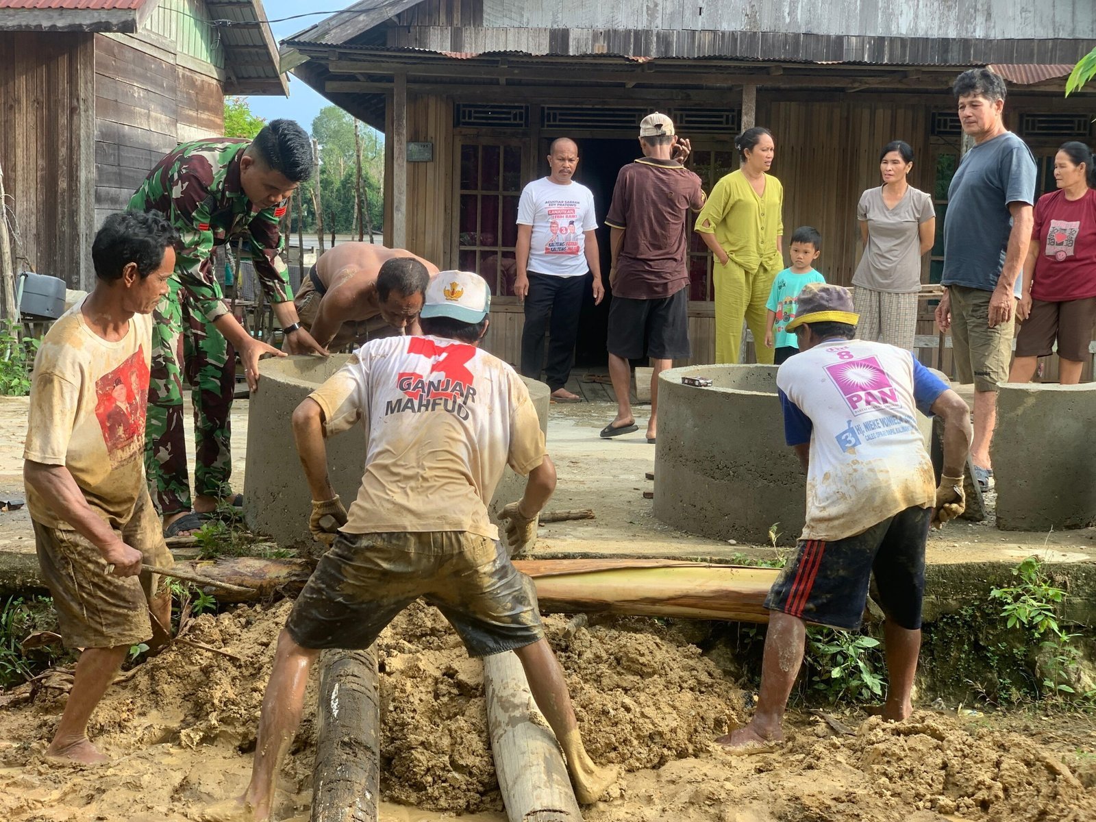 TMMD Kodim 1012/Buntok Fokus Bangun Gorong-Gorong di Desa Talio