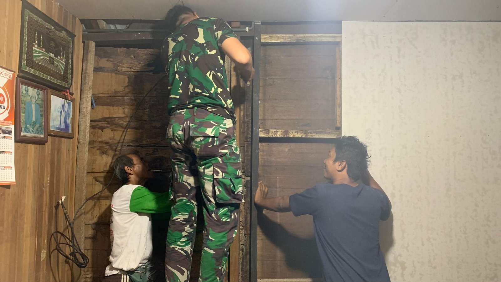 Pembangunan RTLH TMMD Kodim 1012/Buntok Bawa Perubahan di Kediaman Bapak Masrudin Desa Talio