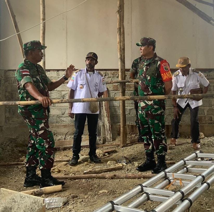 Danrem 173/PVB Tinjau Langsung Progres TMMD ke-125 di Kampung Manunggal Jaya Nabire
