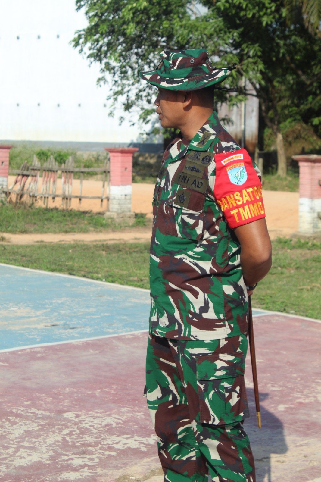 Awali Hari, Dandim 1017/Lamandau Pimpin Apel Pagi di Lokasi TMMD Reguler ke-125