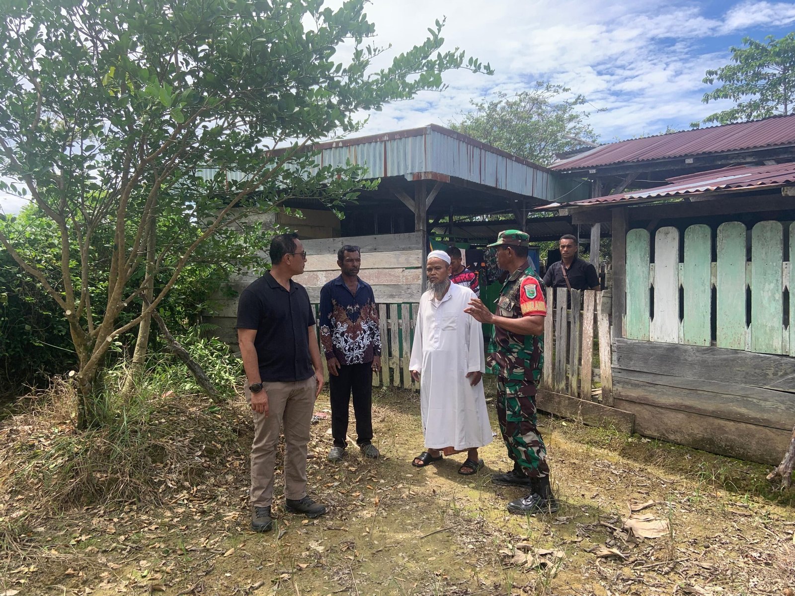 Dandim 1705/Nabire Tinjau Lokasi Titik Manunggal Air Bersih di Area Masjid, Program Unggulan Kasad pada TMMD ke-125