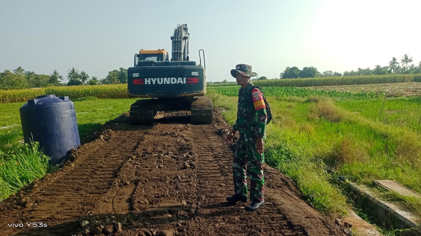 Progres Pembangunan Jalan Usaha Tani TMMD Ke-125 Kodim 1607/Sumbawa Capai 90% di Minggu Kedua
