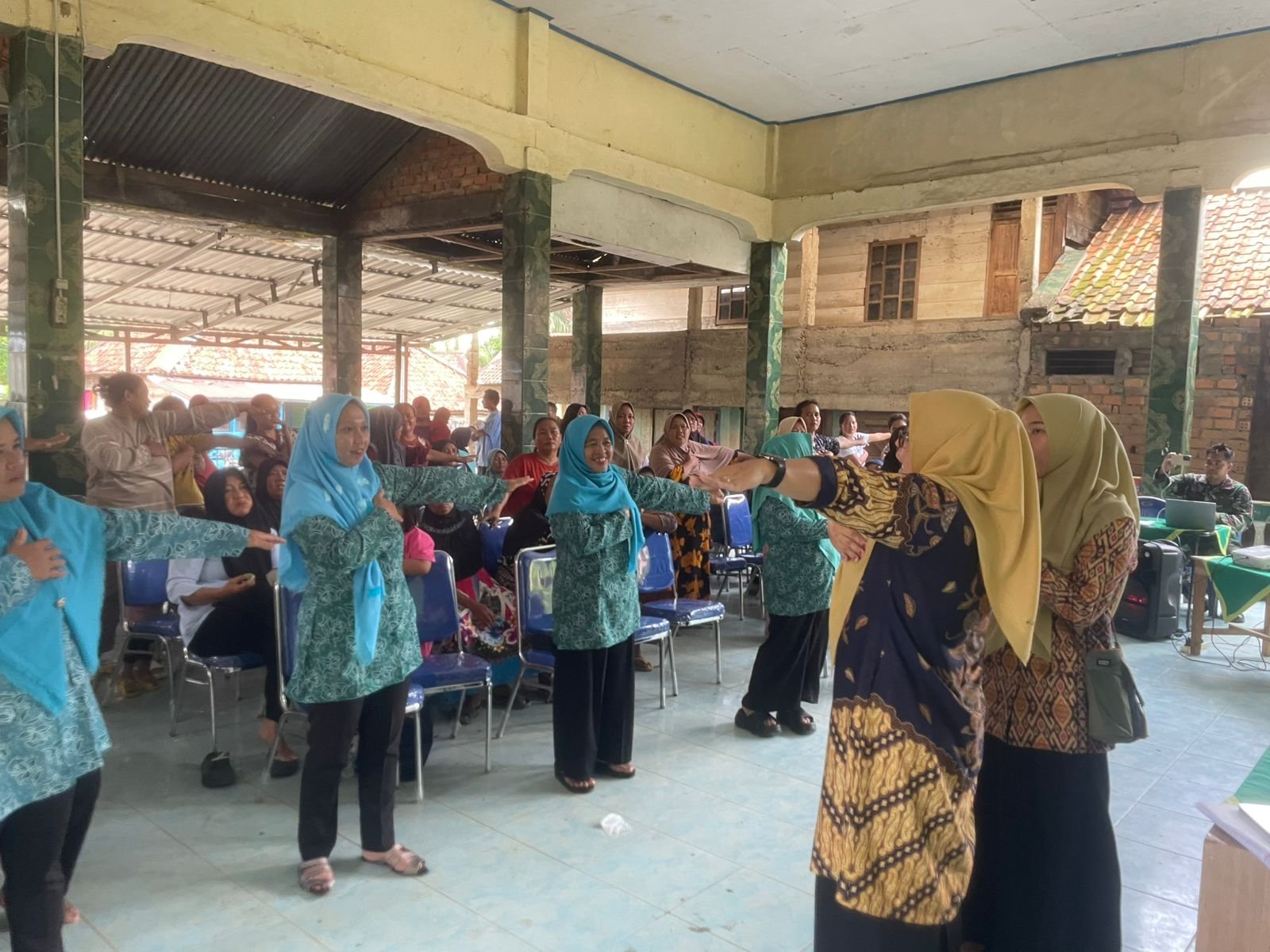 Keceriaan dan Kebersamaan, Senam TMMD 128 Kodim 0405/Lahat Menggugah Semangat Warga