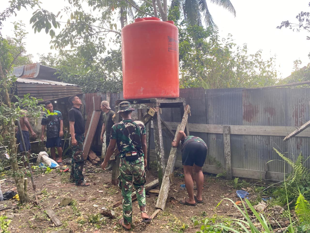 Dedikasi Satgas TMMD Ke-128 untuk Membangun Desa Sungai Hijau