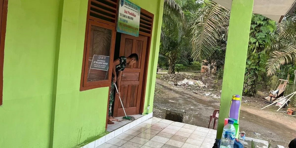 Unit Pendidikan Al Muslimun Selesai Diperbaiki, Satgas Siapkan Ruang Belajar