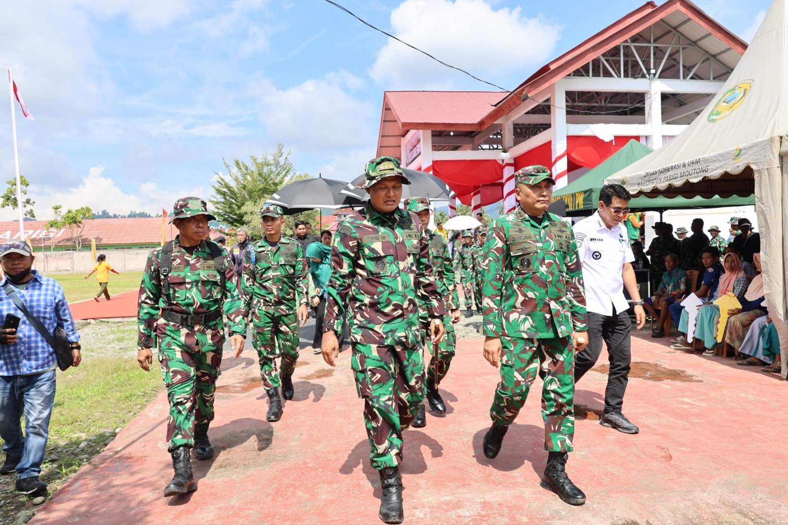 Pangdam XXIII/PLW Hargai Kerja Sama TNI dan Masyarakat di Parigi Moutong