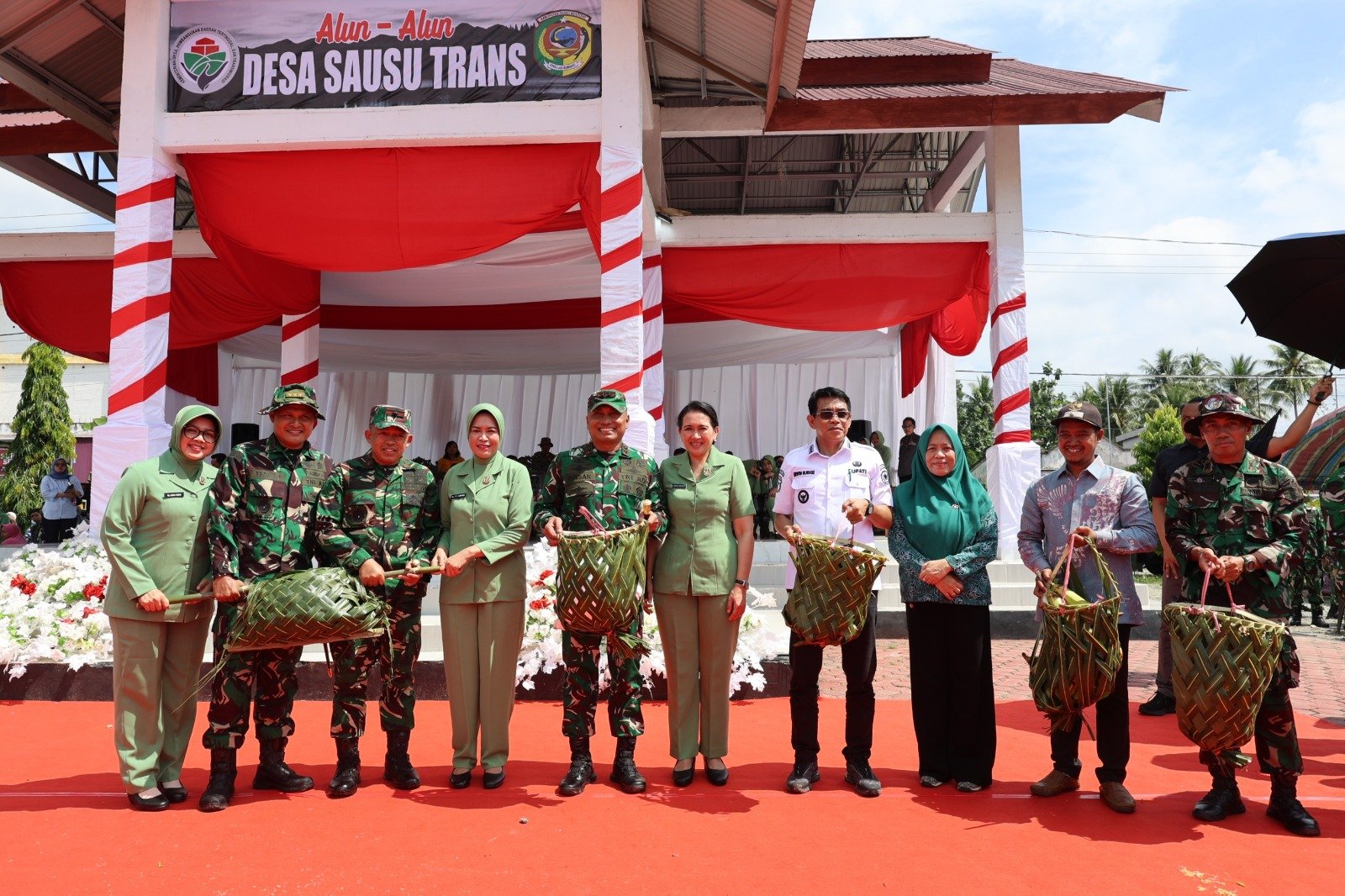 Penutupan TMMD ke-128 di Sausu Trans Dihadiri Danrem 132/TDL