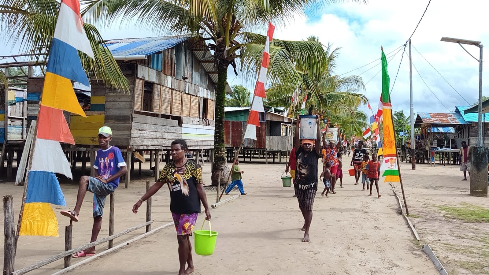 Kekuatan Masyarakat dalam TMMD di Kampung Keakwa