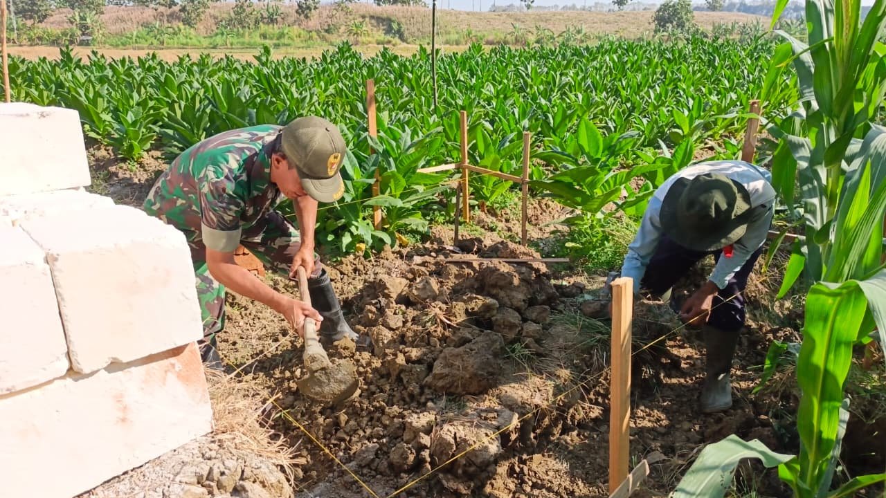 Dukungan Penuh Petani Jagung Terhadap Proyek Irigasi TMMD 129