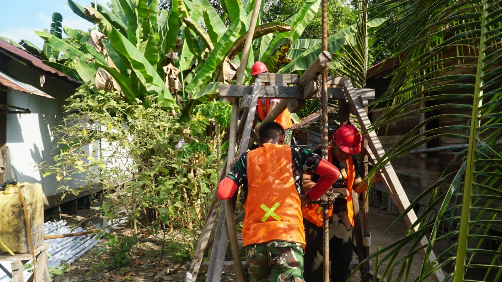 Pengeboran Sumur Bor Dorong Perkembangan Masyarakat di TMMD Reguler Ke-129