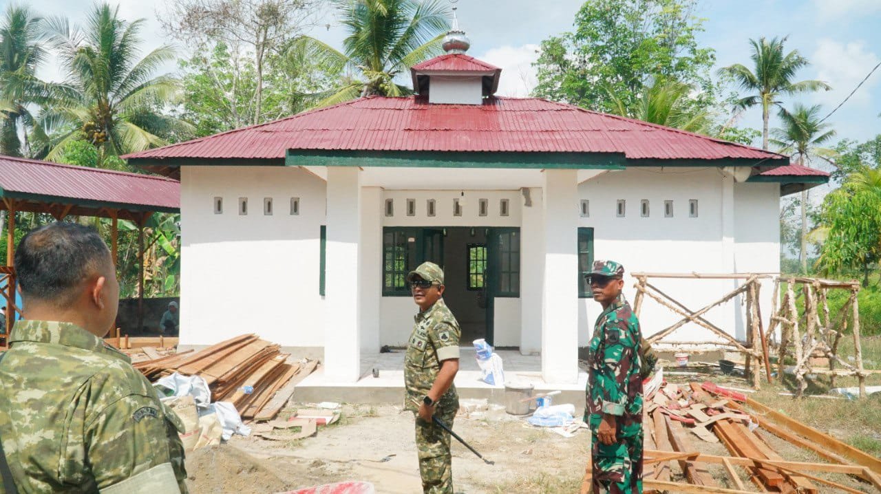 Dandim 1011/KLK Lakukan Evaluasi Proyek TMMD Ke-129, Pastikan Hasil Pembangunan Optimal