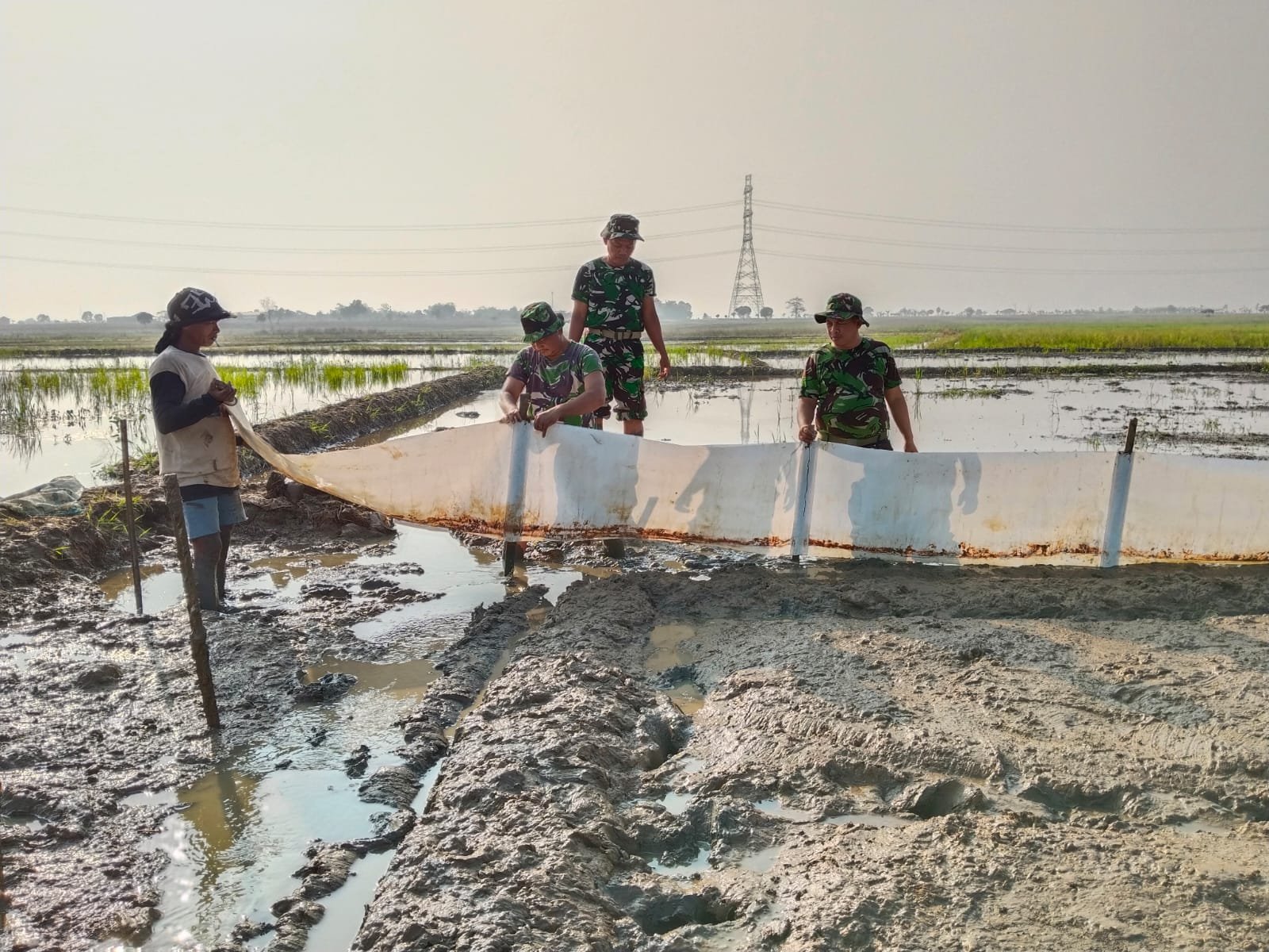 Desa Luwung Kencana Dukung Program Ketahanan Pangan TMMD ke-129 dari Kodim 0620/Kab. Cirebon