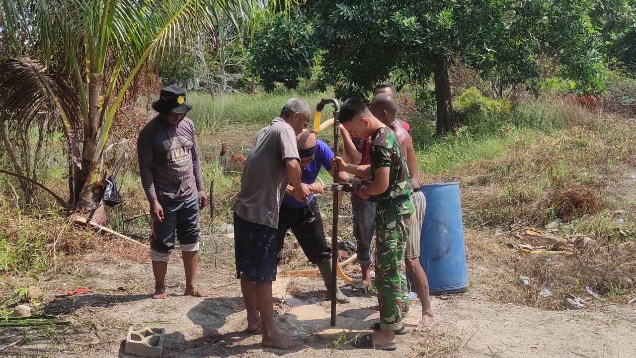 Upaya Kodim 0413/Bangka Dalam Penyediaan Air Bersih Melalui TMMD ke-129