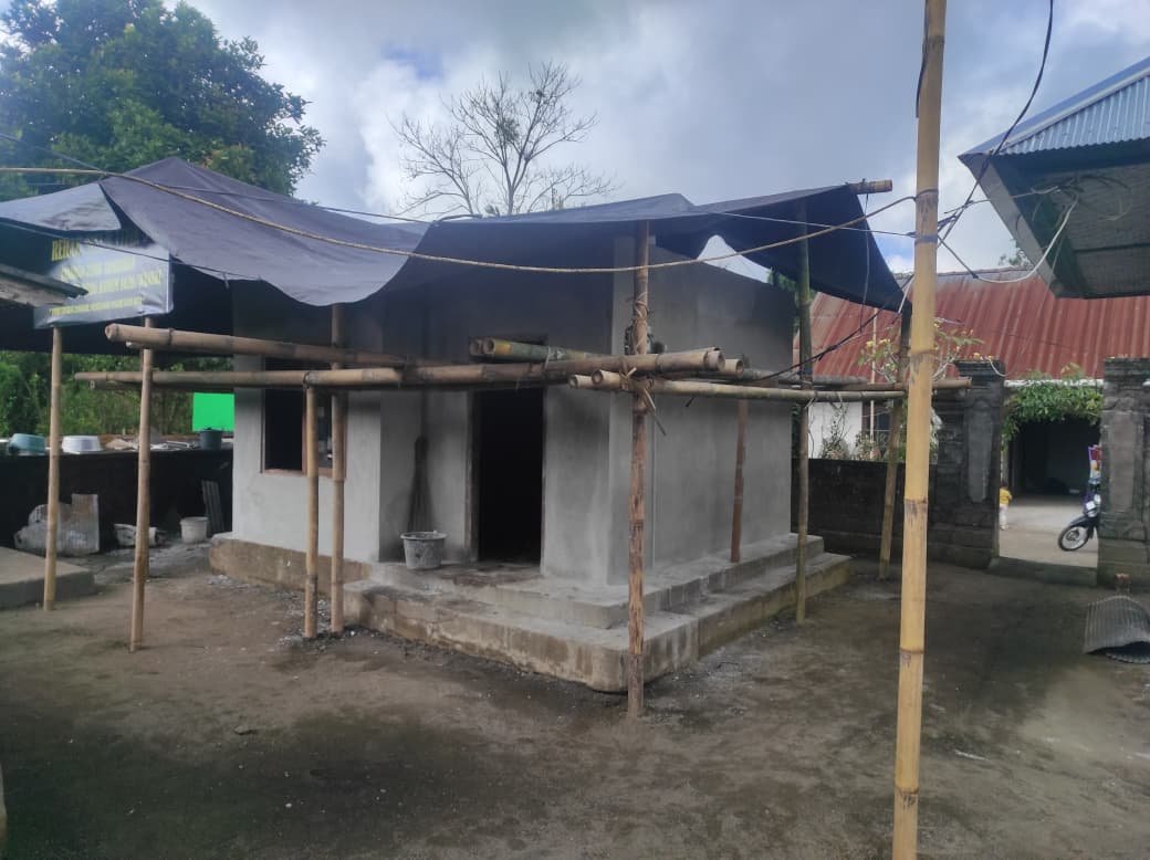Progres Rehabilitasi RTLH di Bangli, Satgas TMMD Ke-129 Fokus Pengacian Dinding