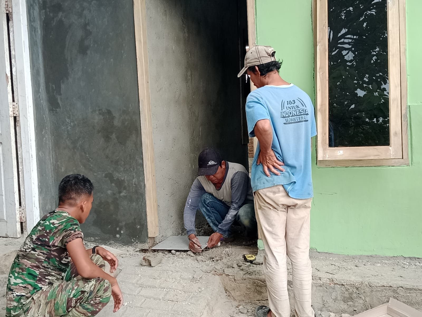 Pembangunan Rumah Ibu Nur Hayati Dimulai Berkat TMMD Ke-129