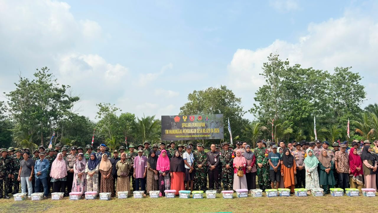 Penutupan TMMD Ke-129, TNI Beri Kontribusi Nyata di Perbatasan